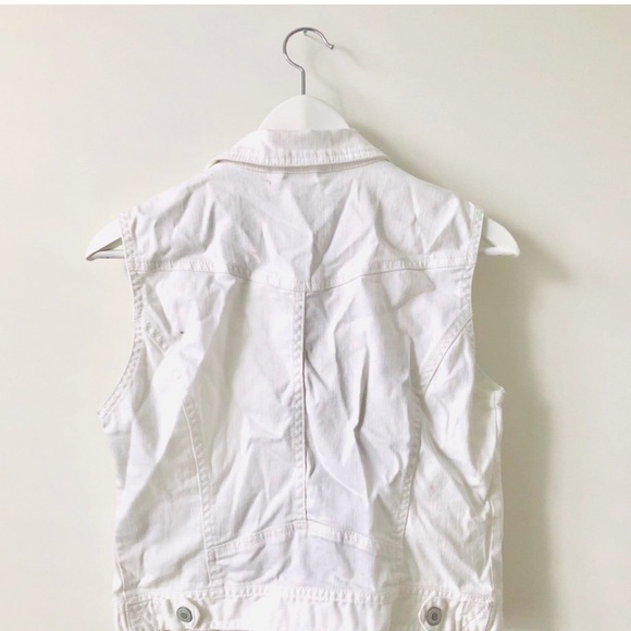 Aeropostale White Vest Moto Jacket - Picture 3 of 3
